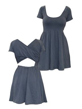 Blue Bycorpus Dress With Open Back
